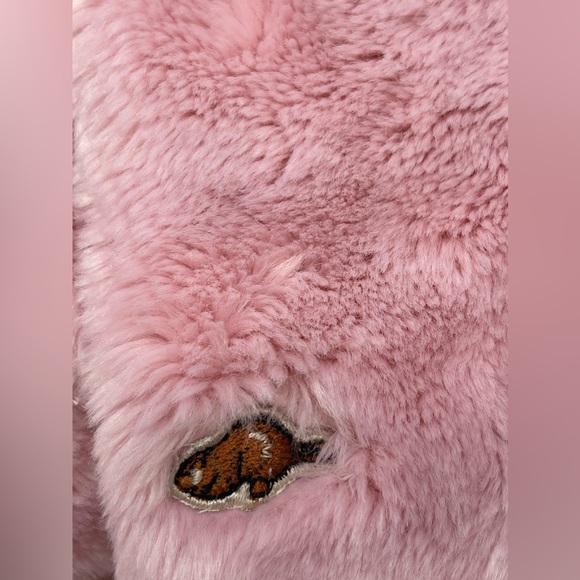 ROOTS: Fuzzy Pink Bomber Jacket, Kids Size 4T - Picture 7 of 8